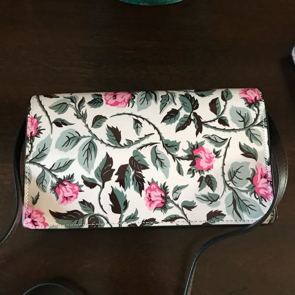 Coach Sleeping Rose Clutch Crossbody NEW - Picture 2 of 7